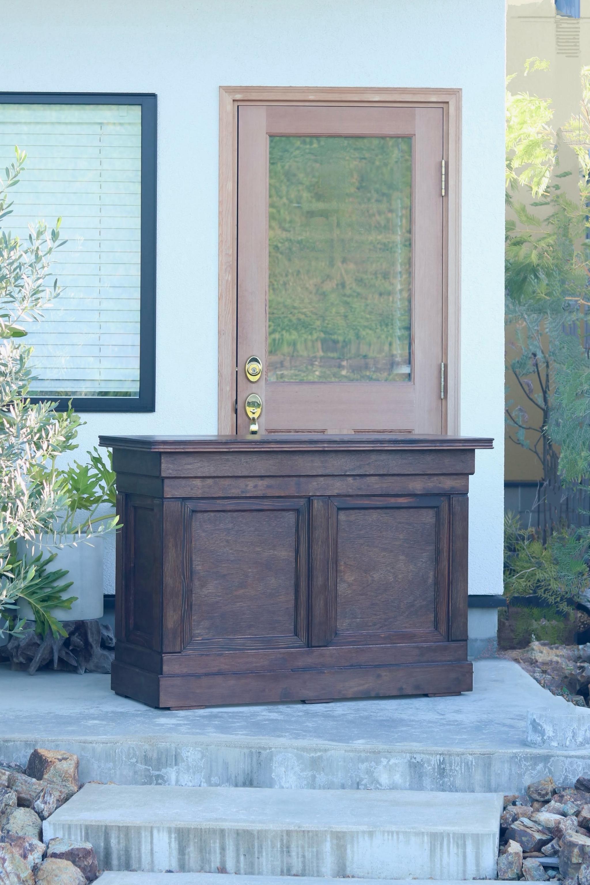 折り畳み式アンティークカウンター｜レジ・キャッシャー・バーカウンター・受付・店舗什器 | 8枚目